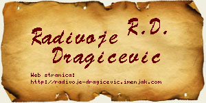 Radivoje Dragičević vizit kartica